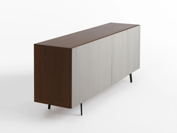 LEON WOOD ON-THE-BASE BOIS BLOND - Wooden sideboard with doors _ Casamania & Horm